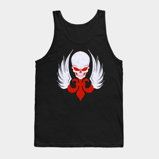 Skull De Lis Tank Top by machmigo